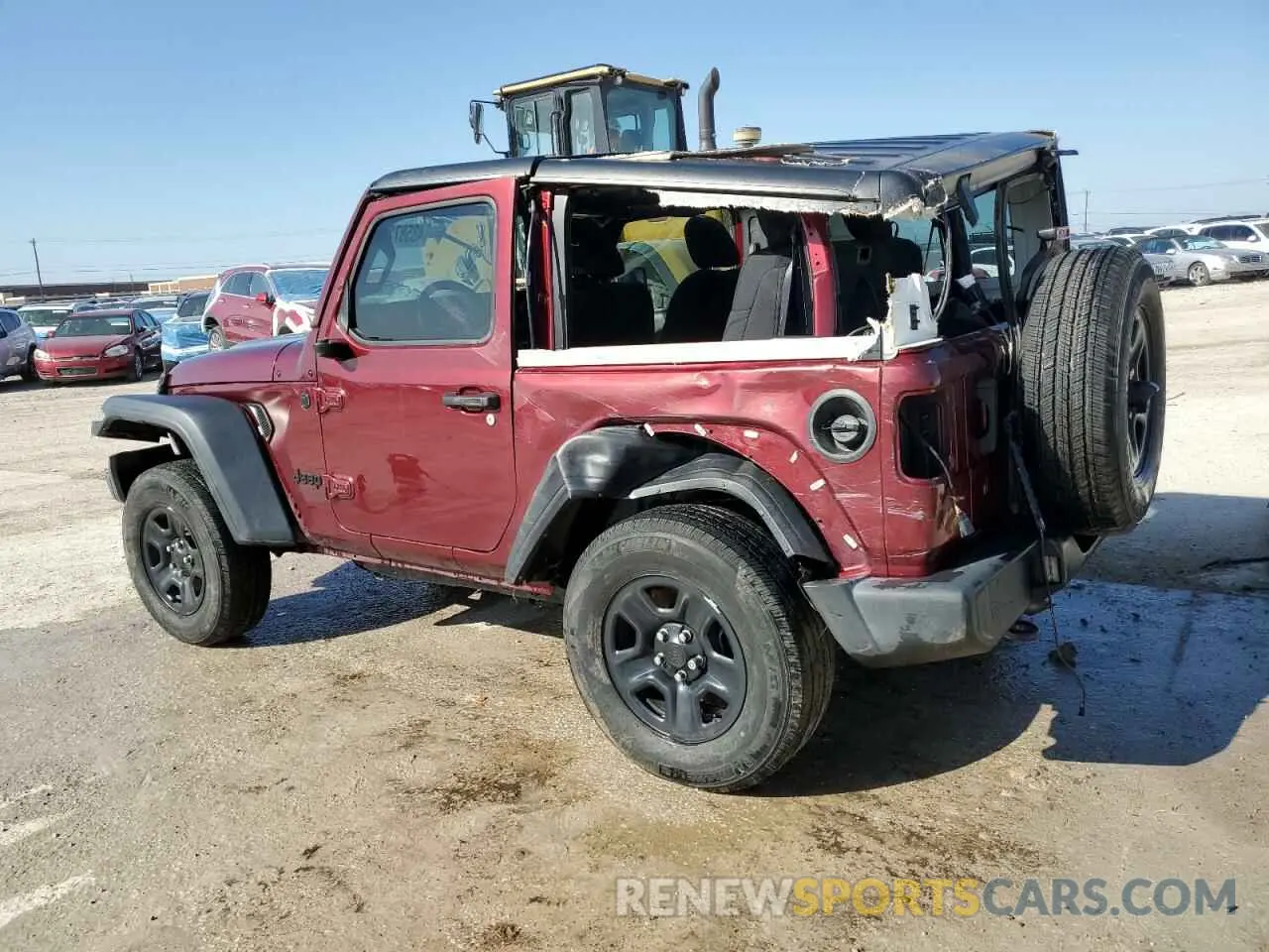 2 fotografías del automóvil dañado 1C4GJXAG6MW801003 JEEP WRANGLER 2021