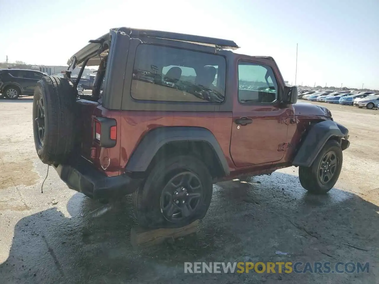3 fotografías del automóvil dañado 1C4GJXAG6MW801003 JEEP WRANGLER 2021