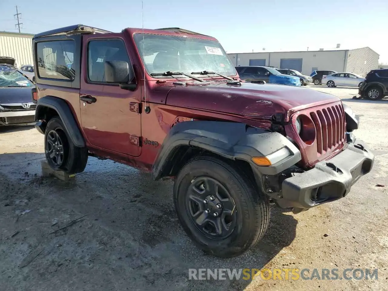 4 fotografías del automóvil dañado 1C4GJXAG6MW801003 JEEP WRANGLER 2021