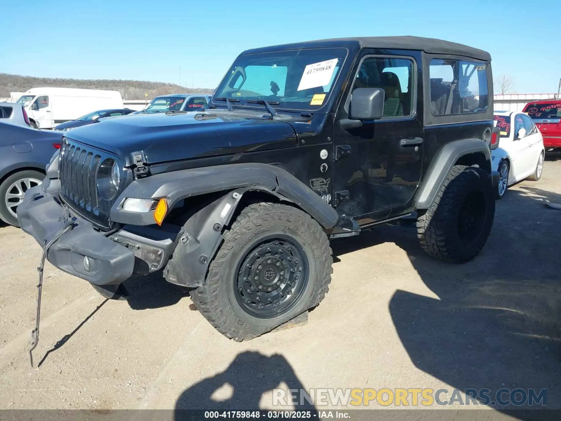 2 fotografías del automóvil dañado 1C4GJXAG8MW559296 JEEP WRANGLER 2021