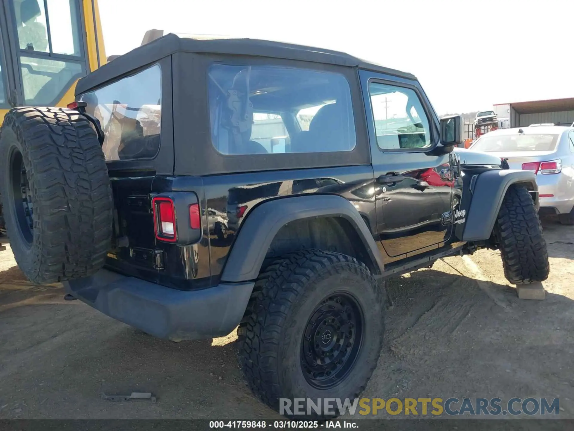 4 fotografías del automóvil dañado 1C4GJXAG8MW559296 JEEP WRANGLER 2021