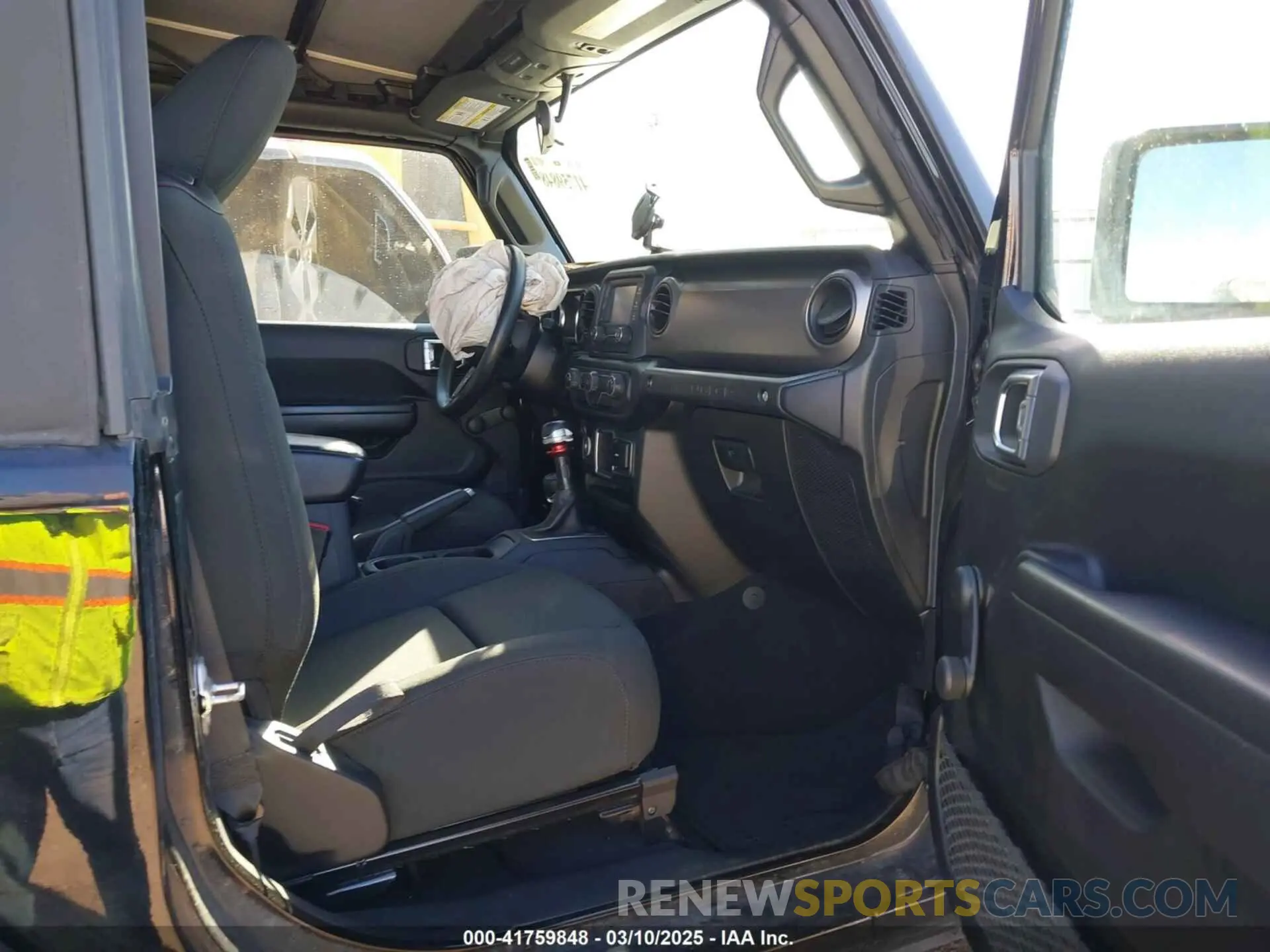 5 fotografías del automóvil dañado 1C4GJXAG8MW559296 JEEP WRANGLER 2021