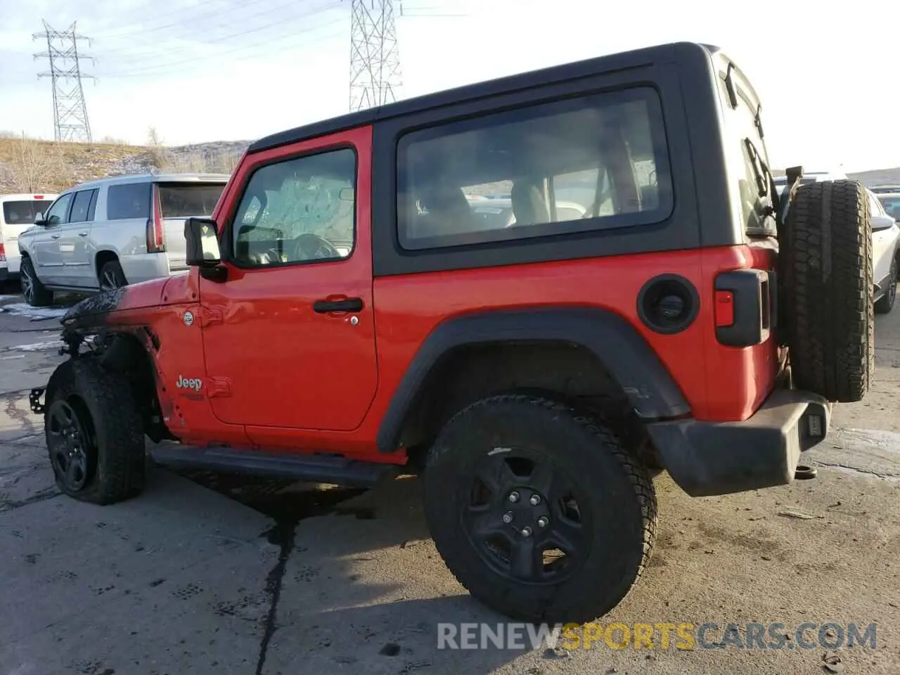 2 fotografías del automóvil dañado 1C4GJXAG9MW614936 JEEP WRANGLER 2021