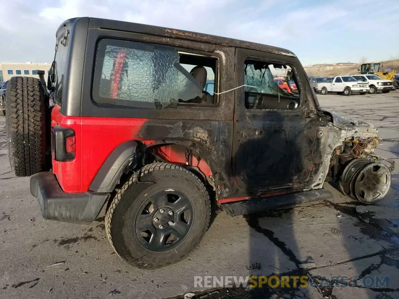 3 fotografías del automóvil dañado 1C4GJXAG9MW614936 JEEP WRANGLER 2021