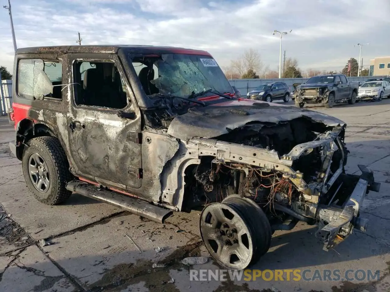4 fotografías del automóvil dañado 1C4GJXAG9MW614936 JEEP WRANGLER 2021