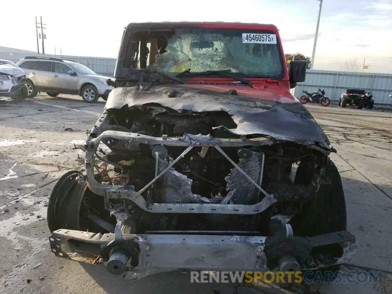 5 fotografías del automóvil dañado 1C4GJXAG9MW614936 JEEP WRANGLER 2021
