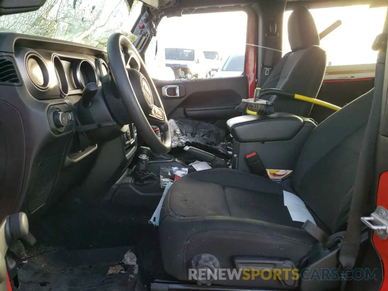 7 fotografías del automóvil dañado 1C4GJXAG9MW614936 JEEP WRANGLER 2021
