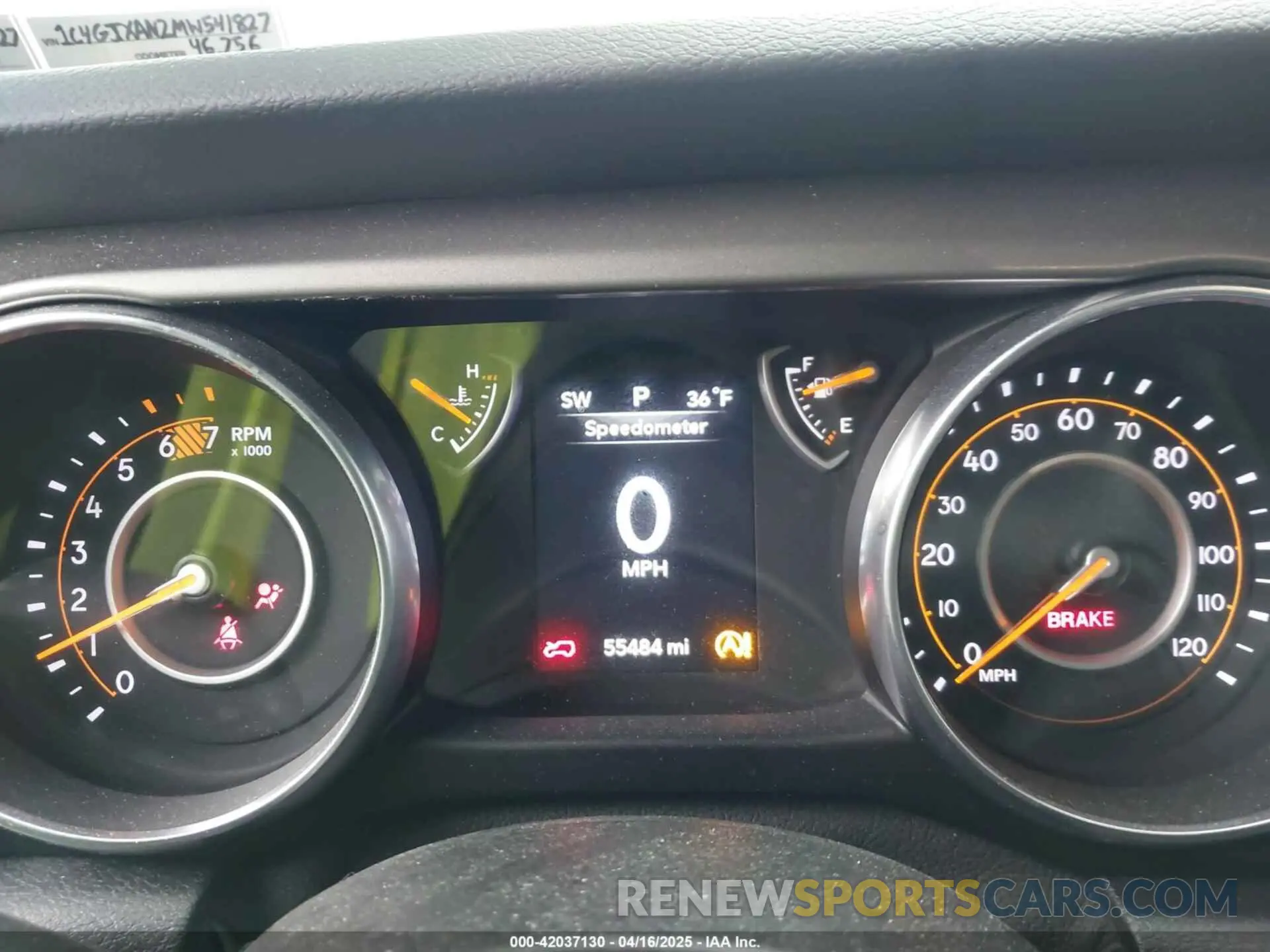 7 fotografías del automóvil dañado 1C4GJXAN2MW541827 JEEP WRANGLER 2021
