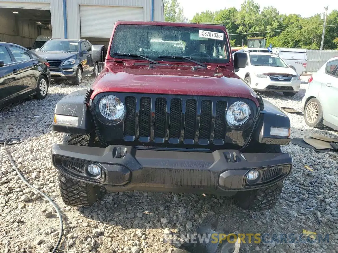 5 fotografías del automóvil dañado 1C4GJXAN3MW628684 JEEP WRANGLER 2021