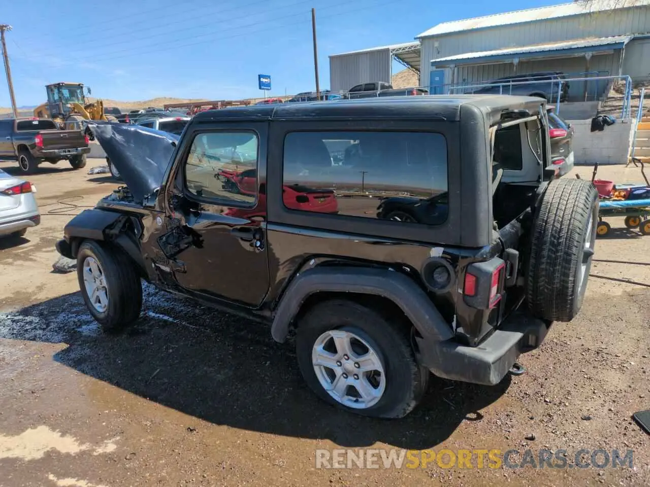 2 fotografías del automóvil dañado 1C4GJXAN4MW734044 JEEP WRANGLER 2021
