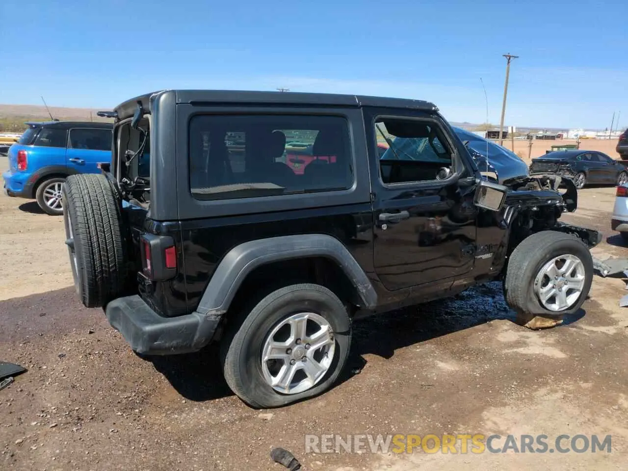 3 fotografías del automóvil dañado 1C4GJXAN4MW734044 JEEP WRANGLER 2021