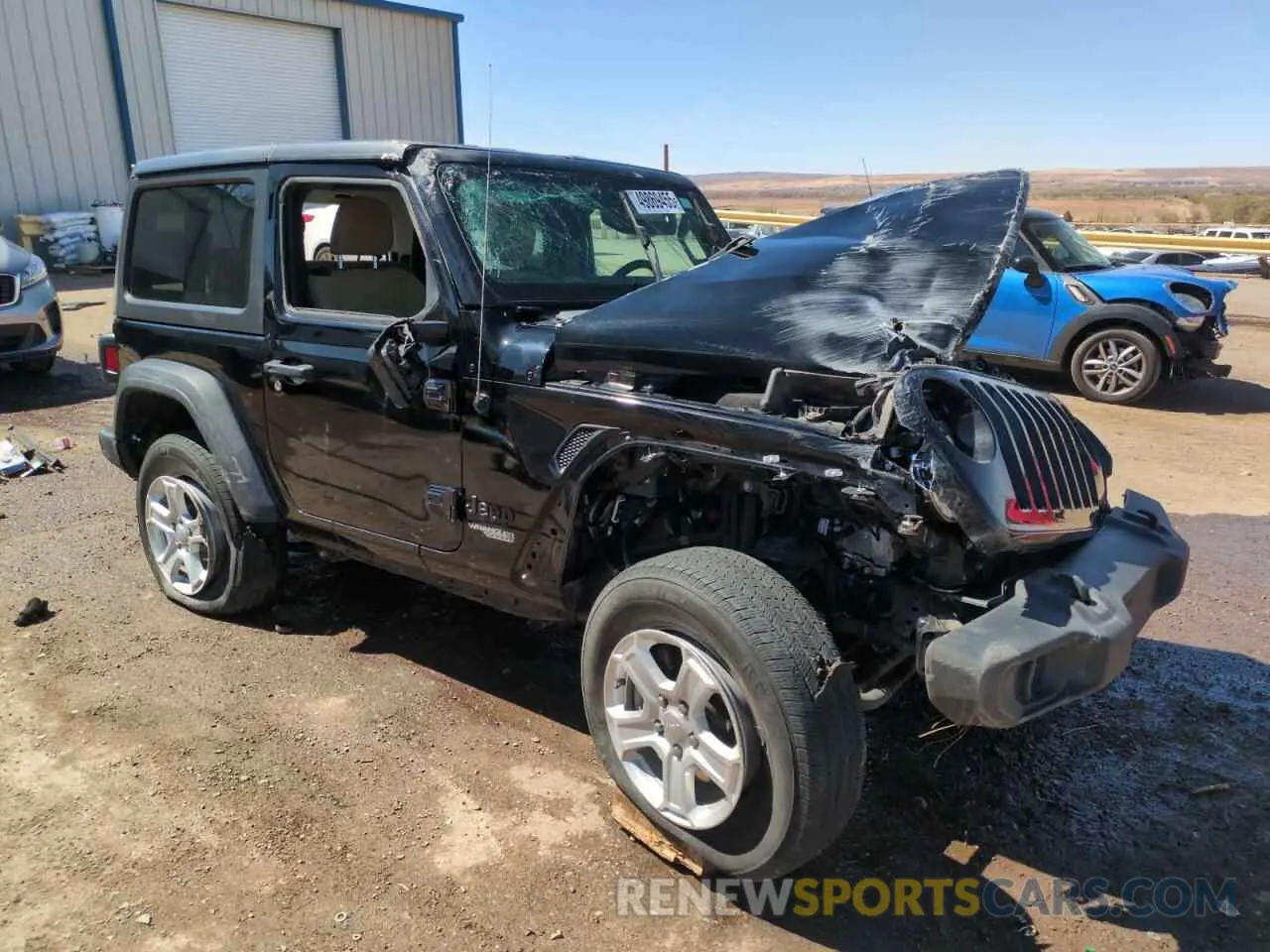 4 fotografías del automóvil dañado 1C4GJXAN4MW734044 JEEP WRANGLER 2021