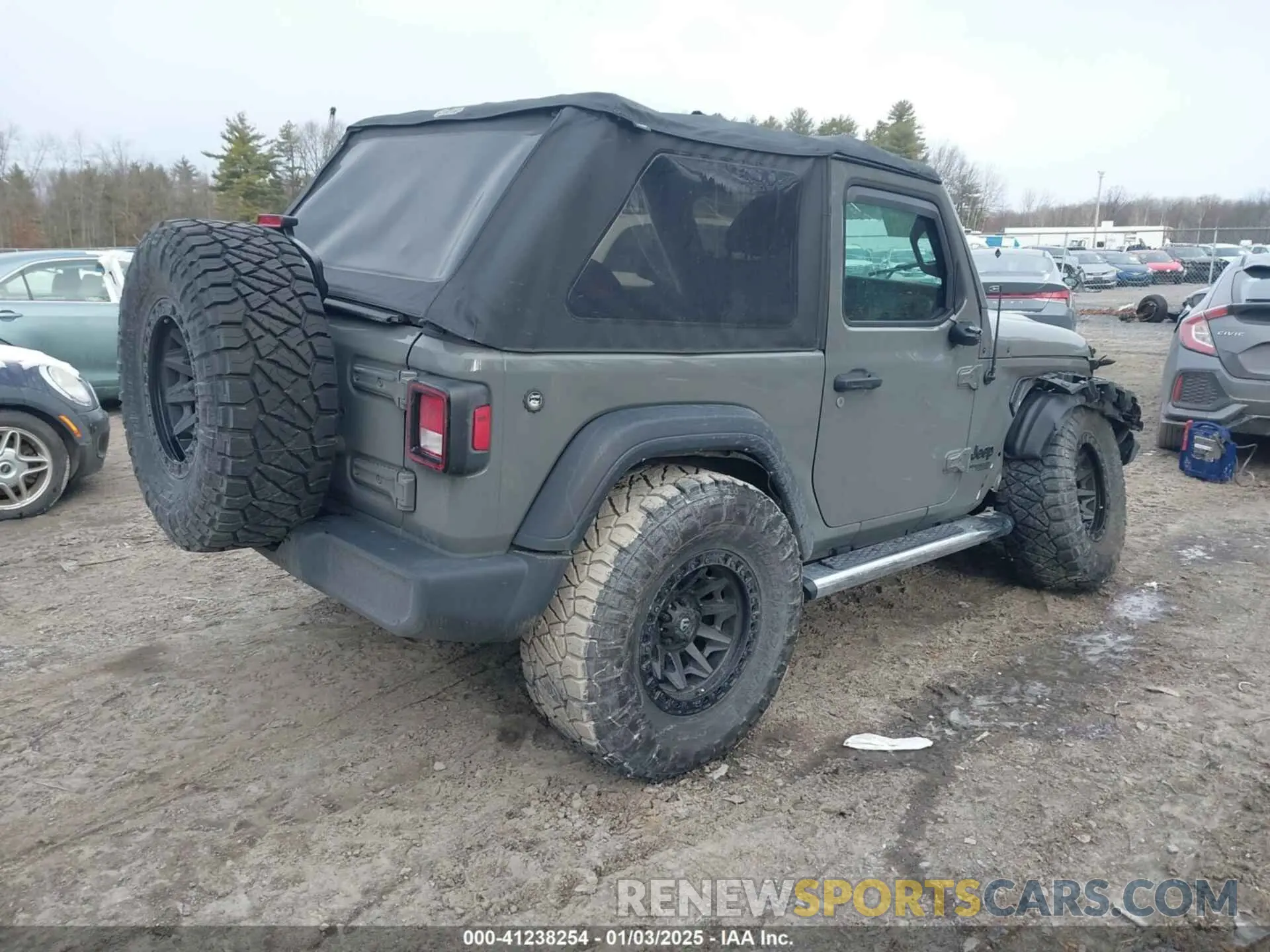 4 fotografías del automóvil dañado 1C4GJXAN9MW768559 JEEP WRANGLER 2021
