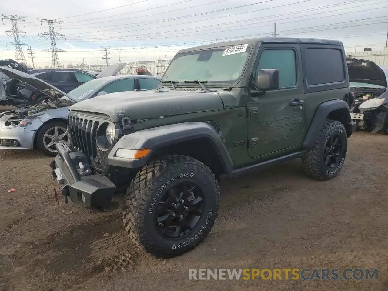 1 fotografías del automóvil dañado 1C4HJXAG0MW626381 JEEP WRANGLER 2021