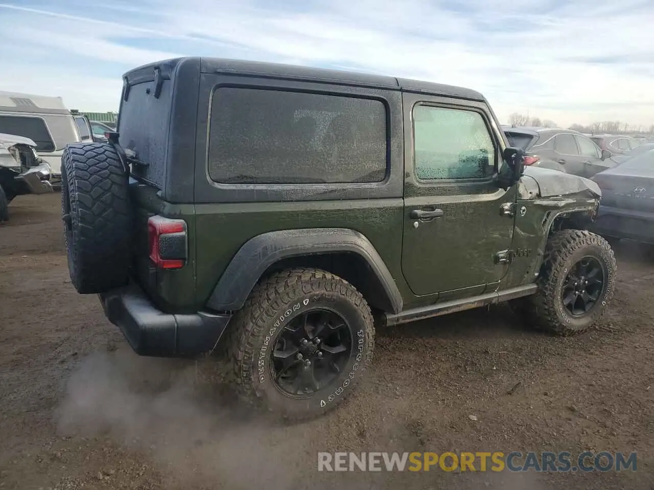 3 fotografías del automóvil dañado 1C4HJXAG0MW626381 JEEP WRANGLER 2021