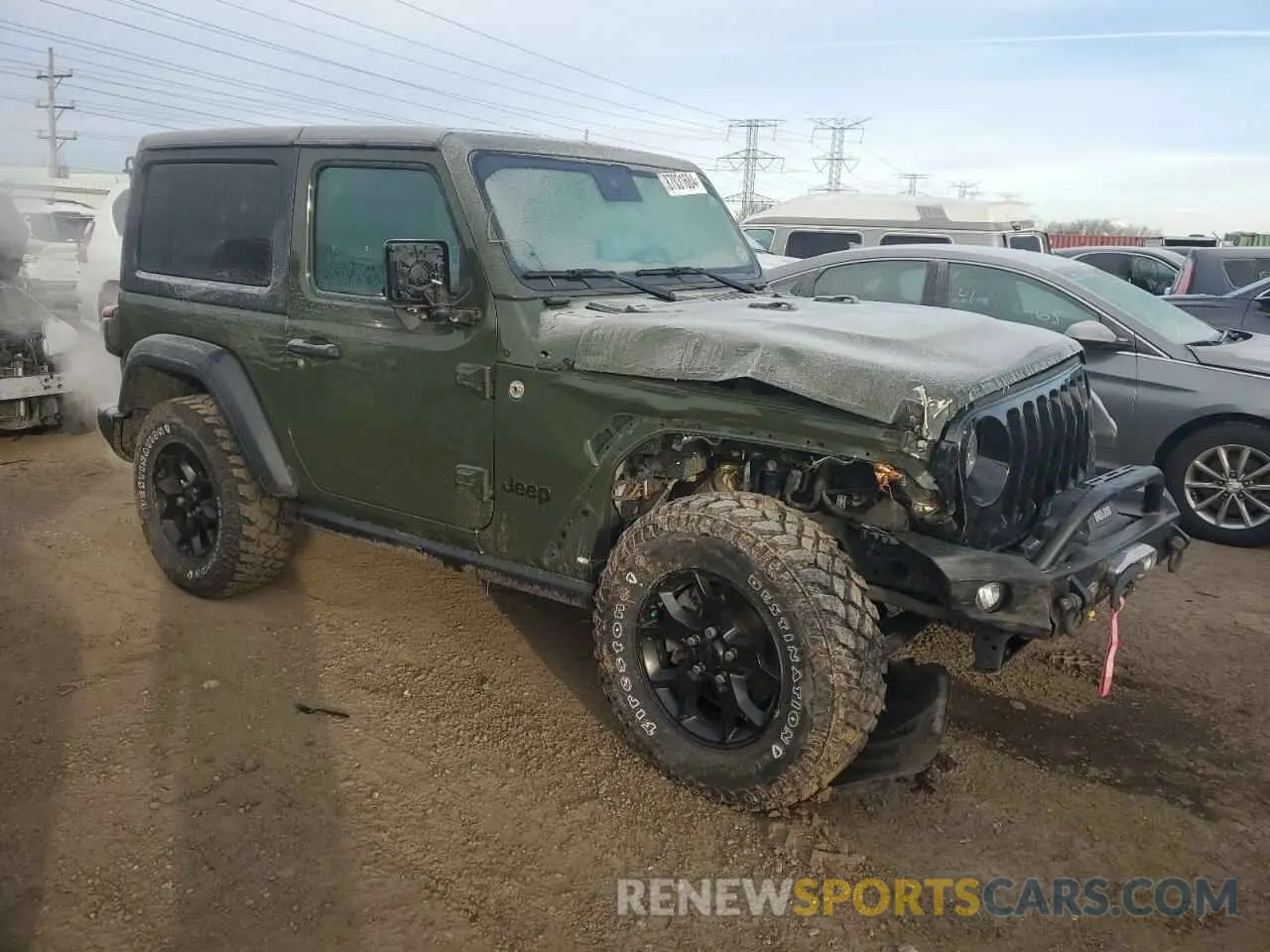 4 fotografías del automóvil dañado 1C4HJXAG0MW626381 JEEP WRANGLER 2021