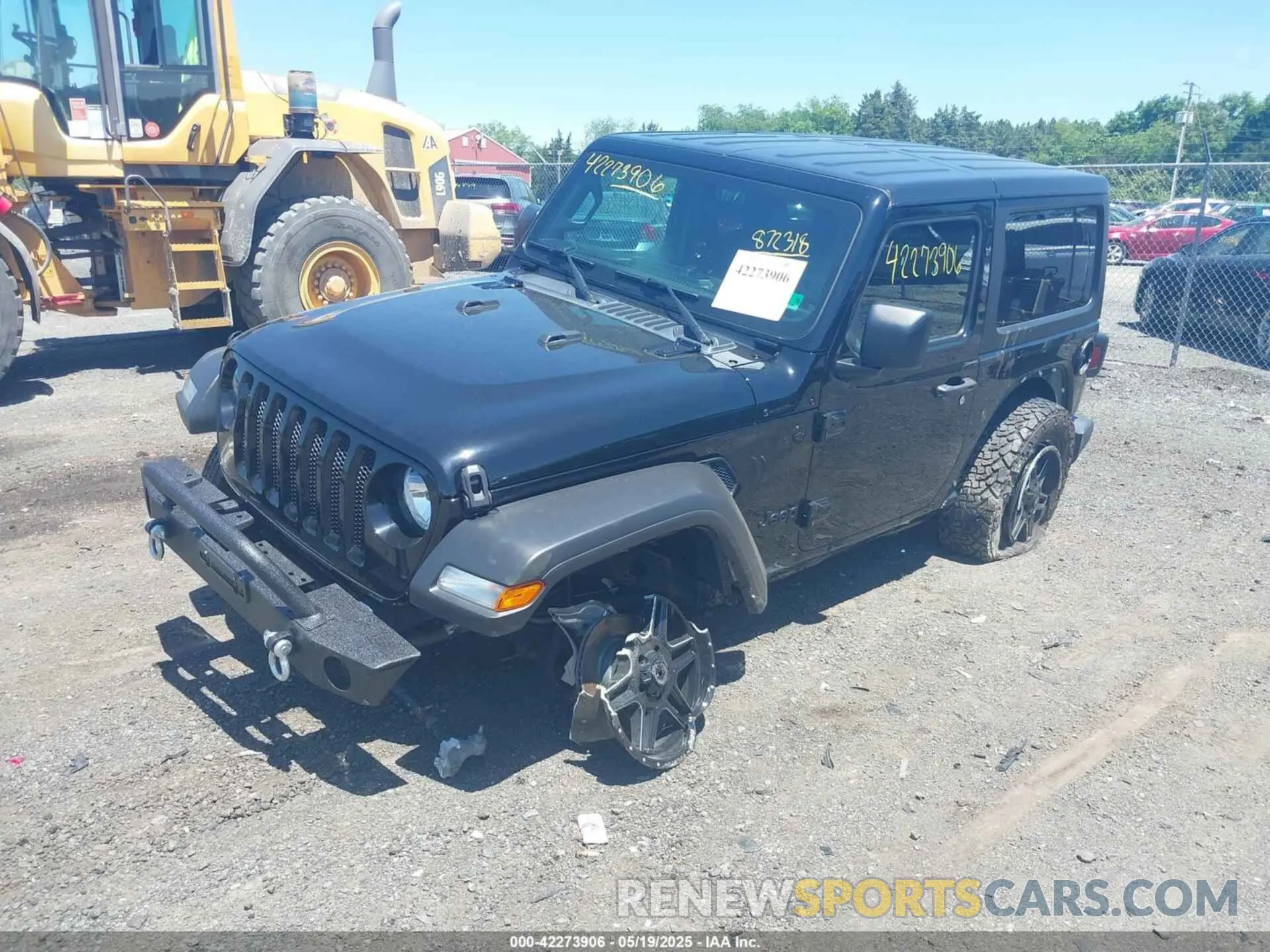 2 fotografías del automóvil dañado 1C4HJXAG6MW872318 JEEP WRANGLER 2021