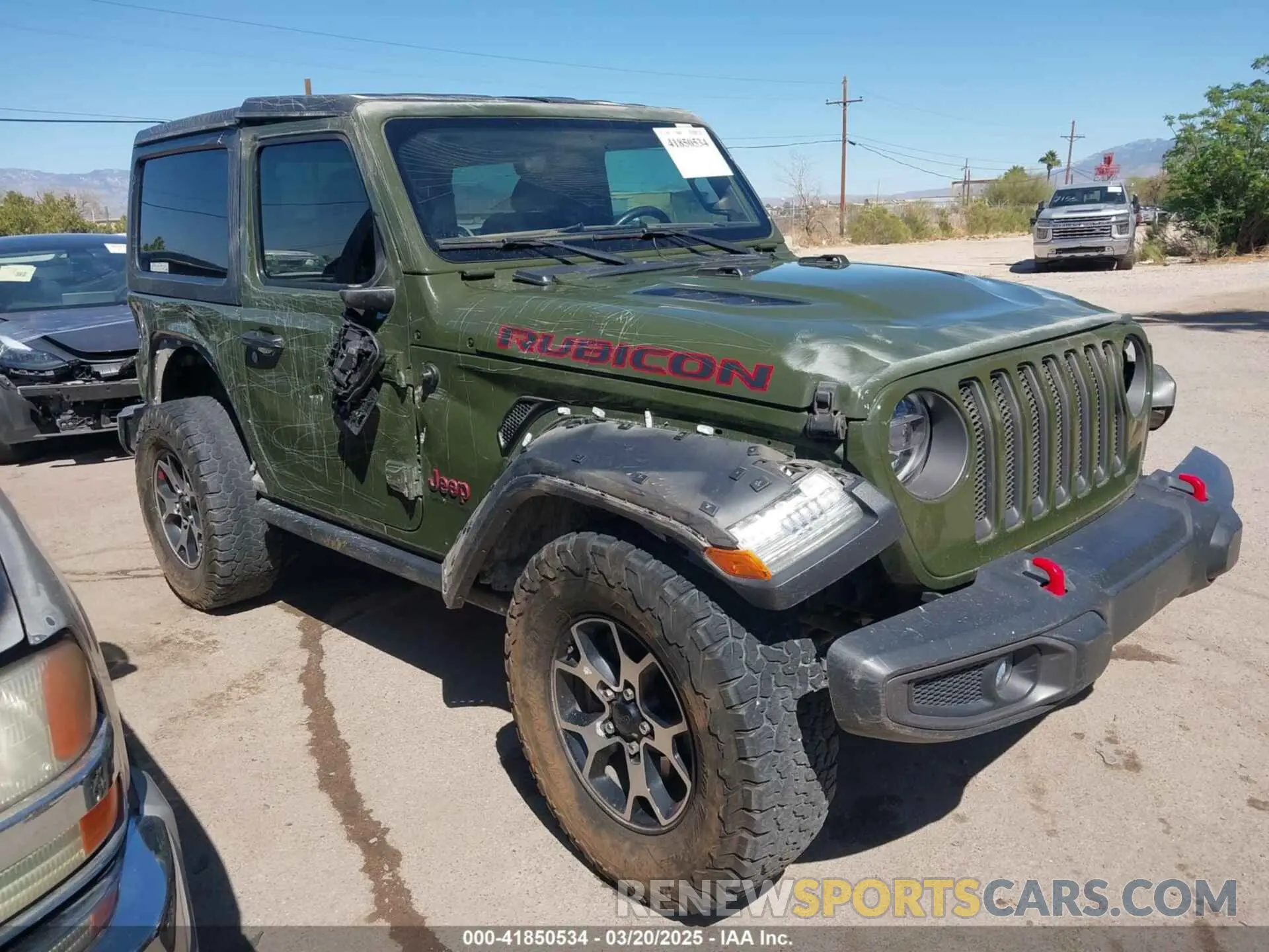 1 fotografías del automóvil dañado 1C4HJXCG3MW526112 JEEP WRANGLER 2021