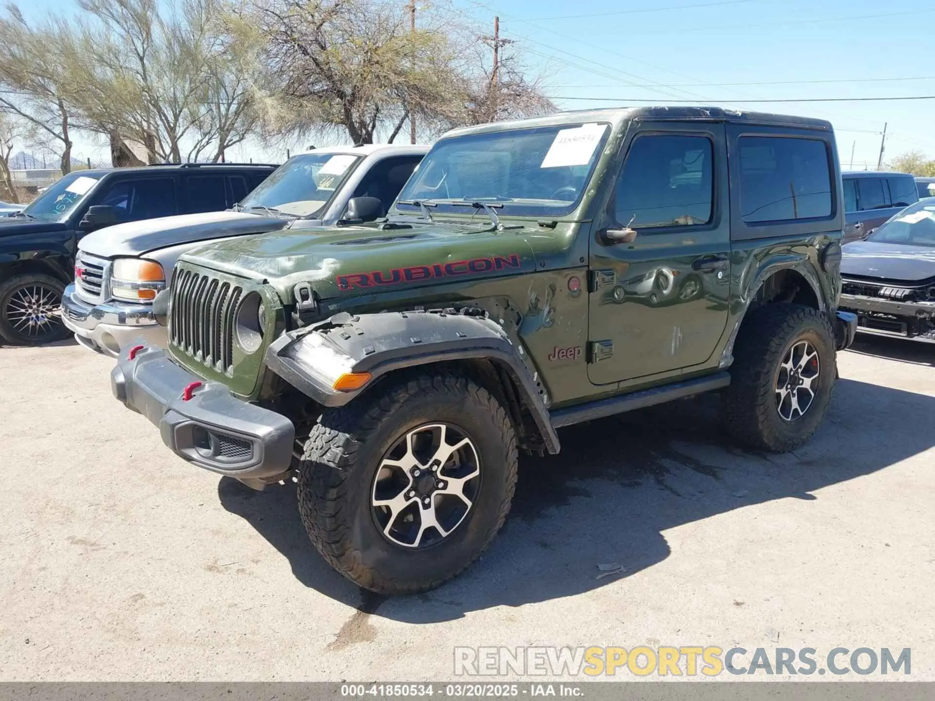 2 fotografías del automóvil dañado 1C4HJXCG3MW526112 JEEP WRANGLER 2021