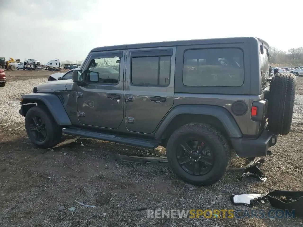 2 fotografías del automóvil dañado 1C4HJXDG0MW521769 JEEP WRANGLER 2021