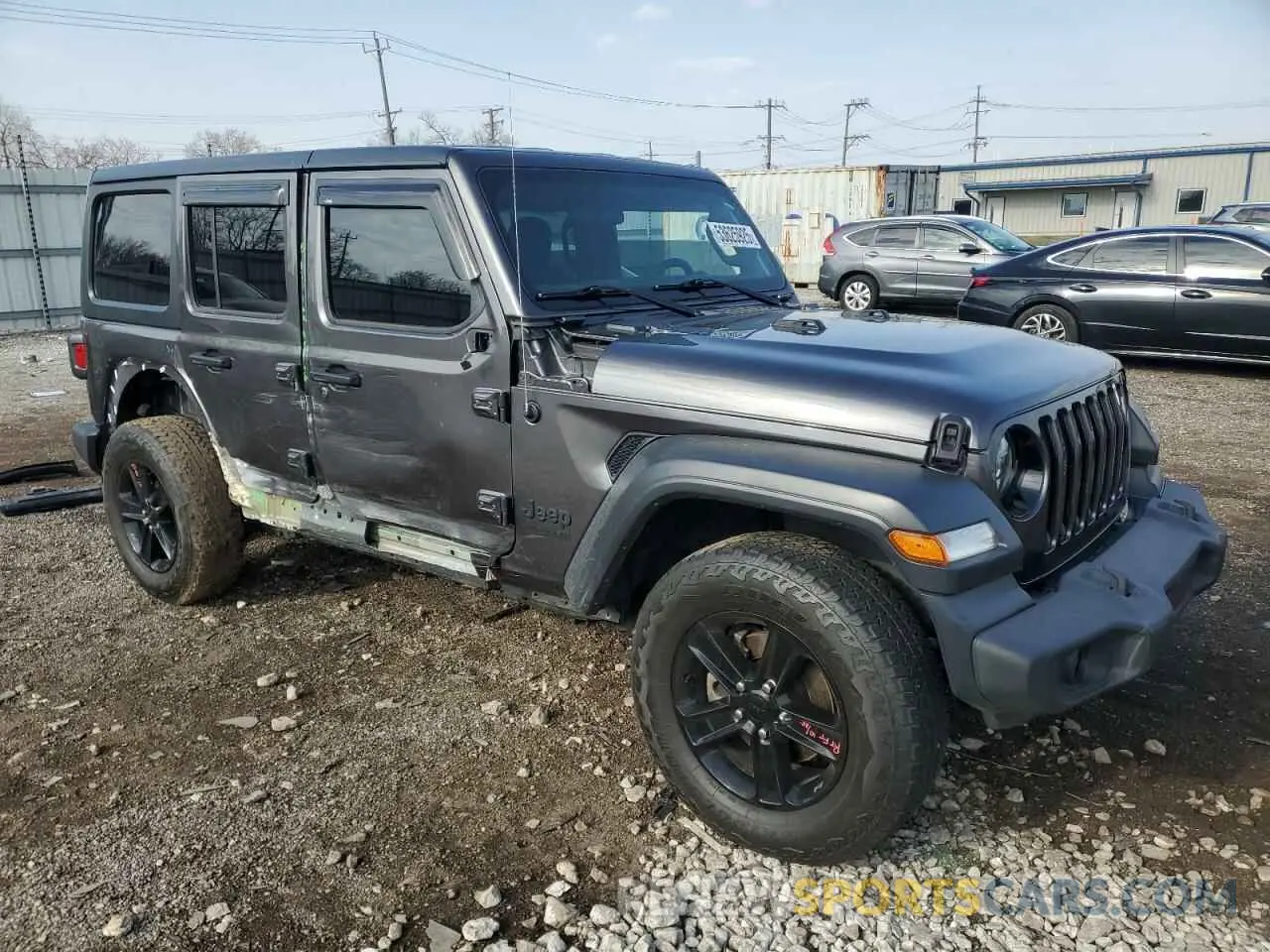 4 fotografías del automóvil dañado 1C4HJXDG0MW521769 JEEP WRANGLER 2021