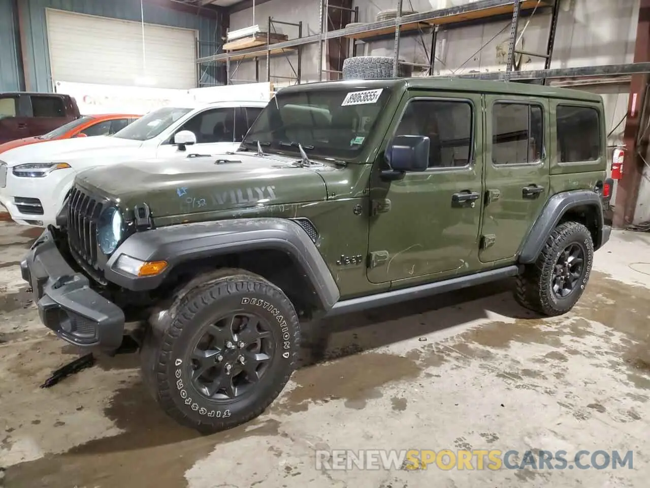1 fotografías del automóvil dañado 1C4HJXDG1MW761204 JEEP WRANGLER 2021