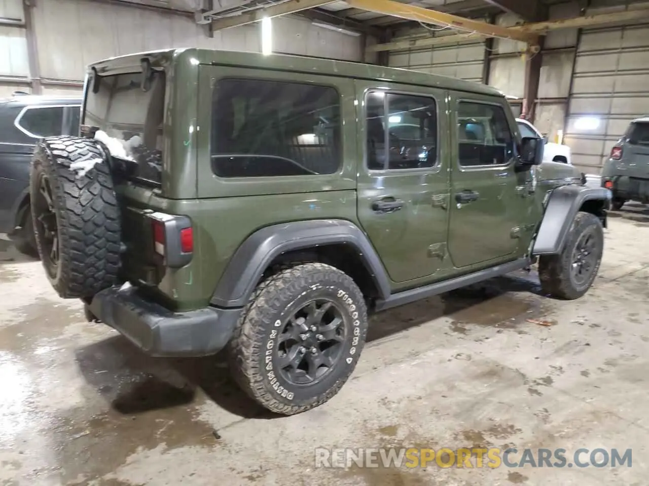 3 fotografías del automóvil dañado 1C4HJXDG1MW761204 JEEP WRANGLER 2021