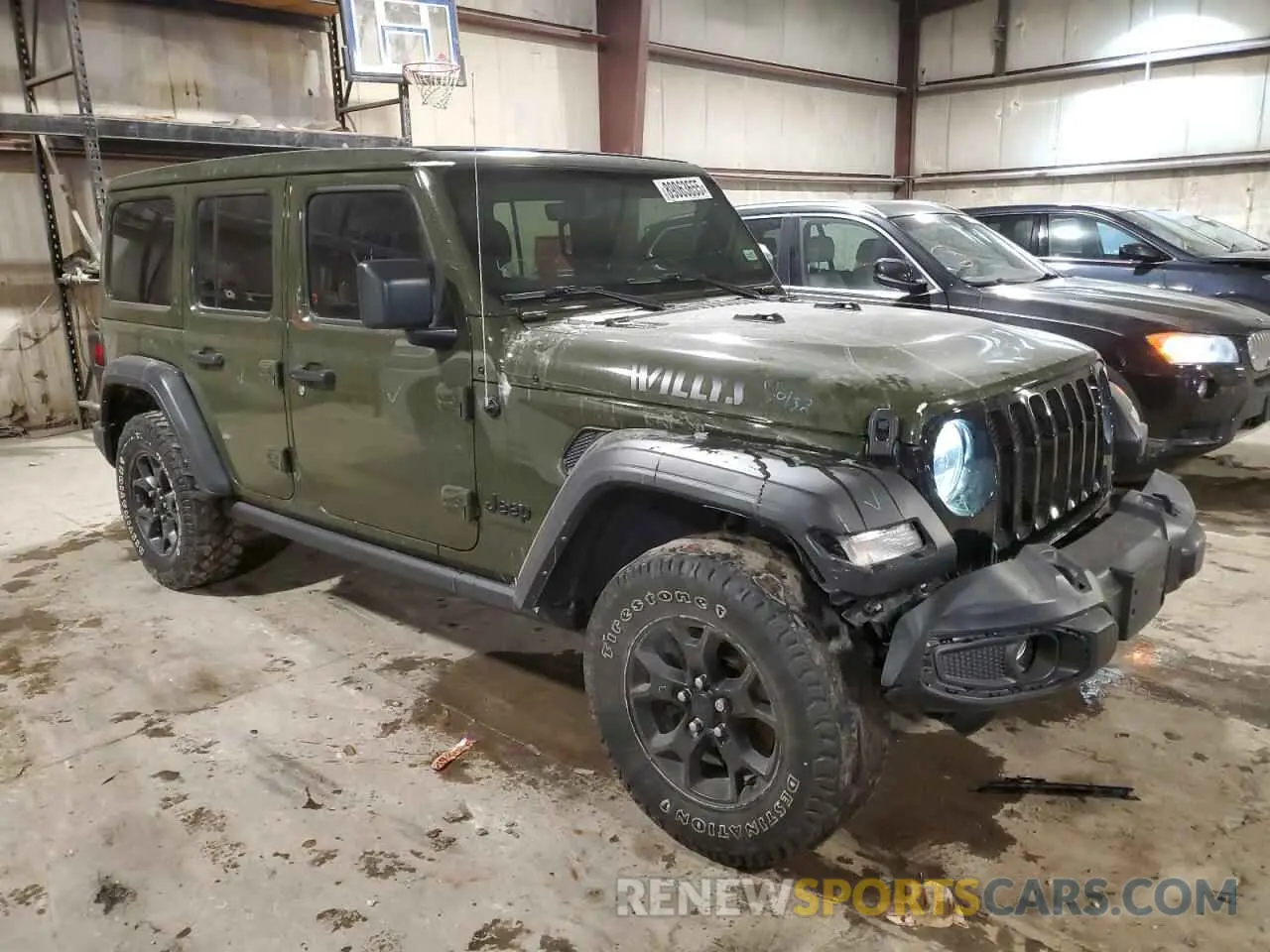 4 fotografías del automóvil dañado 1C4HJXDG1MW761204 JEEP WRANGLER 2021