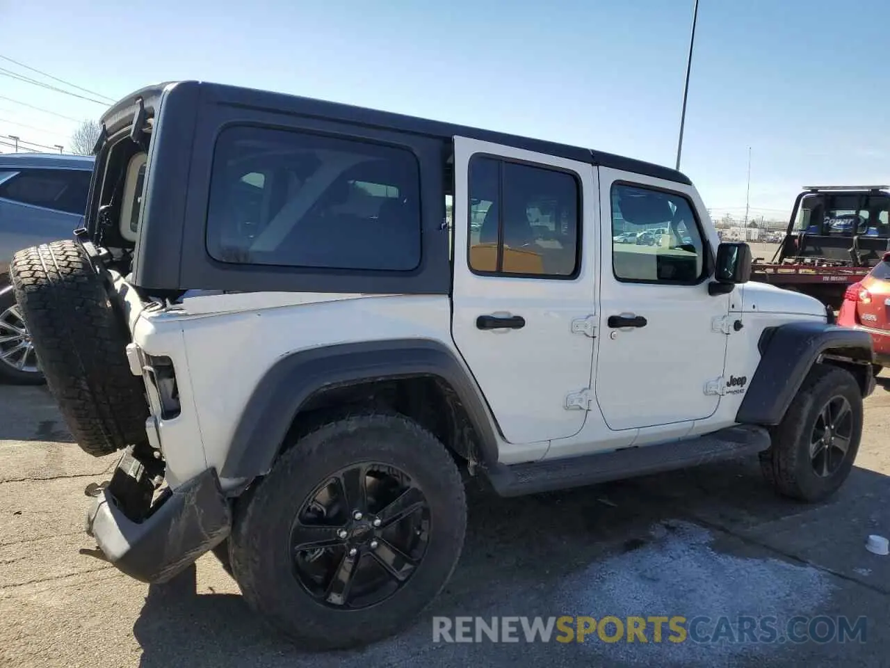 3 fotografías del automóvil dañado 1C4HJXDG2MW507355 JEEP WRANGLER 2021