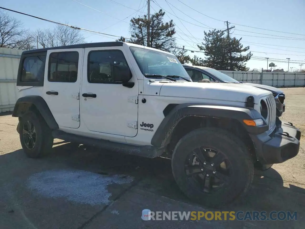 4 fotografías del automóvil dañado 1C4HJXDG2MW507355 JEEP WRANGLER 2021