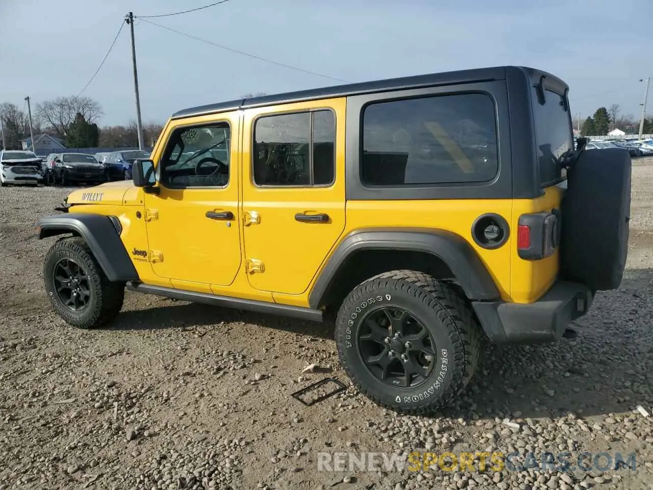 2 fotografías del automóvil dañado 1C4HJXDG4MW518776 JEEP WRANGLER 2021