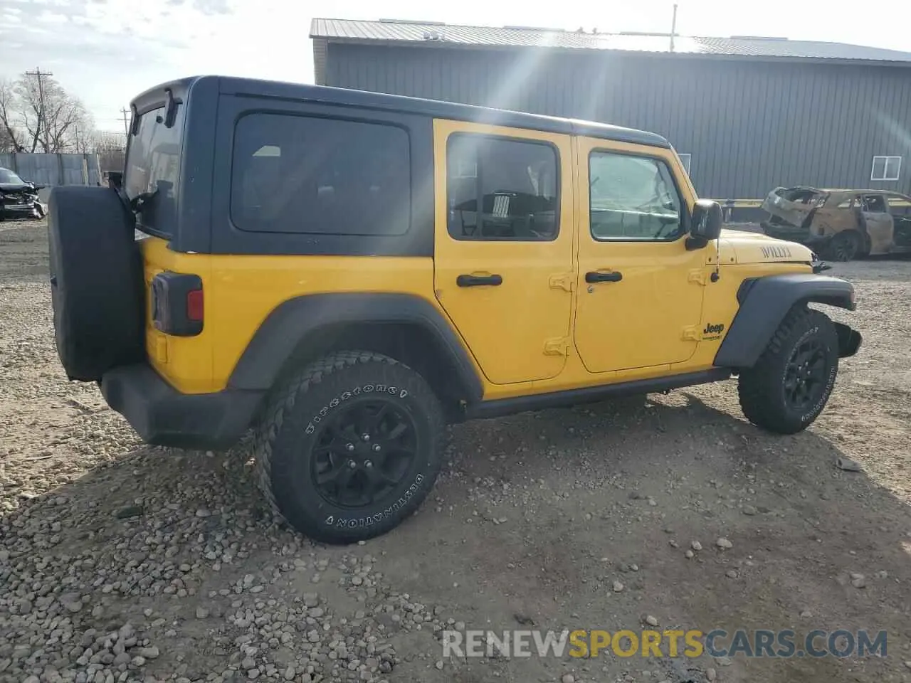 3 fotografías del automóvil dañado 1C4HJXDG4MW518776 JEEP WRANGLER 2021