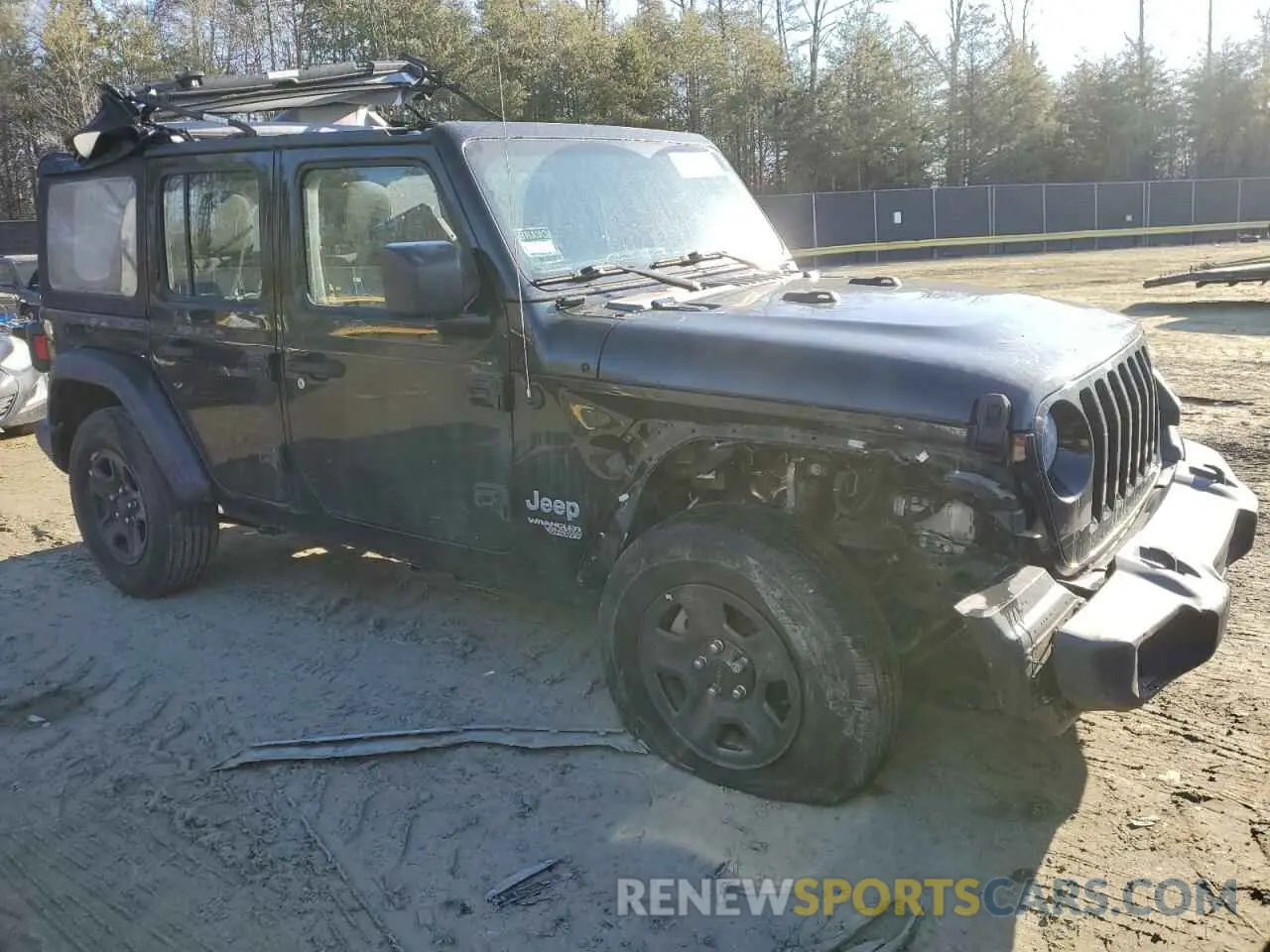 4 fotografías del automóvil dañado 1C4HJXDG5MW527034 JEEP WRANGLER 2021