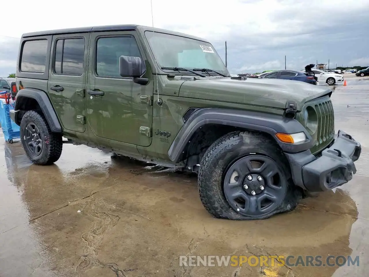 4 fotografías del automóvil dañado 1C4HJXDG7MW708491 JEEP WRANGLER 2021