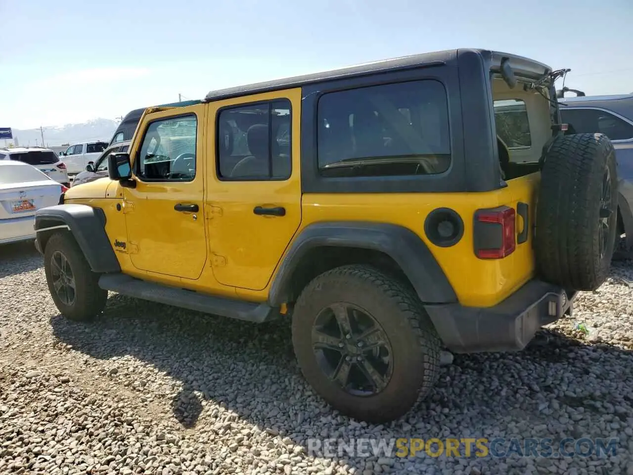 2 fotografías del automóvil dañado 1C4HJXDG8MW505223 JEEP WRANGLER 2021