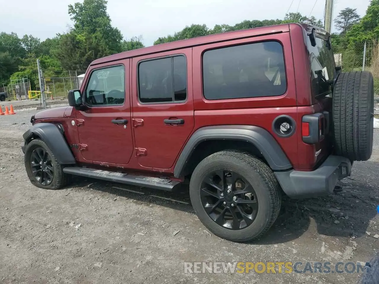 2 fotografías del automóvil dañado 1C4HJXDGXMW785601 JEEP WRANGLER 2021