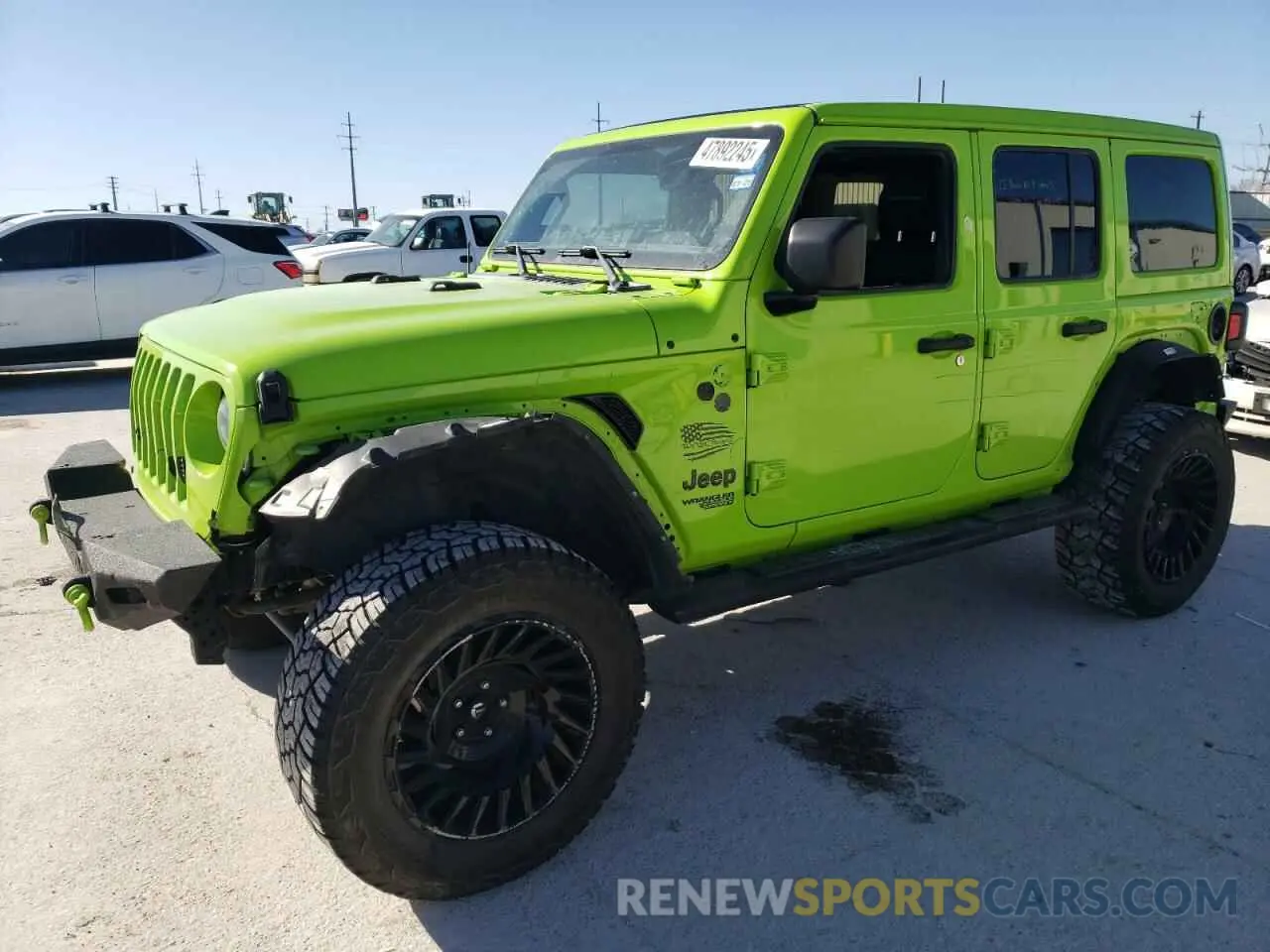 1 fotografías del automóvil dañado 1C4HJXDGXMW830164 JEEP WRANGLER 2021