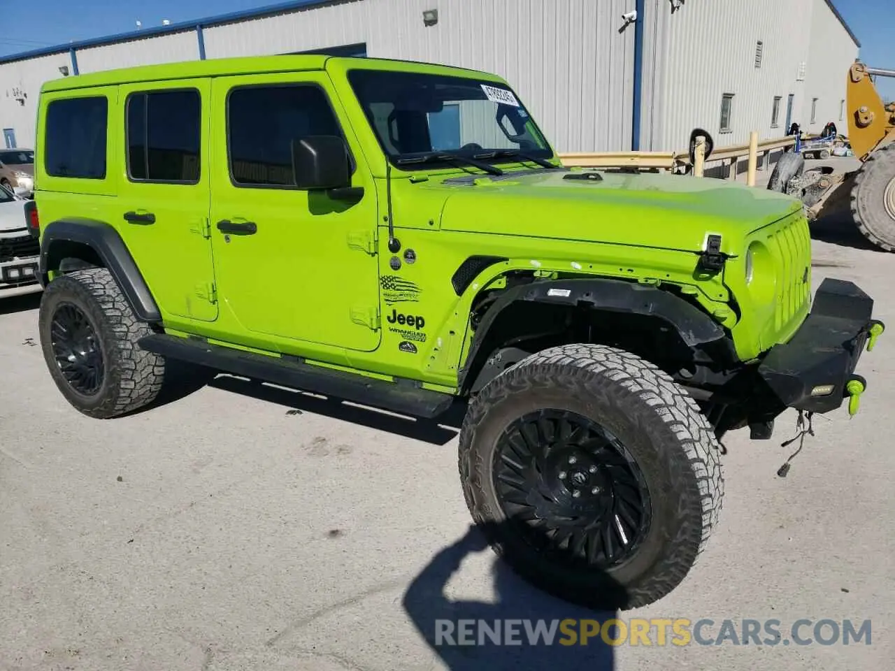 4 fotografías del automóvil dañado 1C4HJXDGXMW830164 JEEP WRANGLER 2021