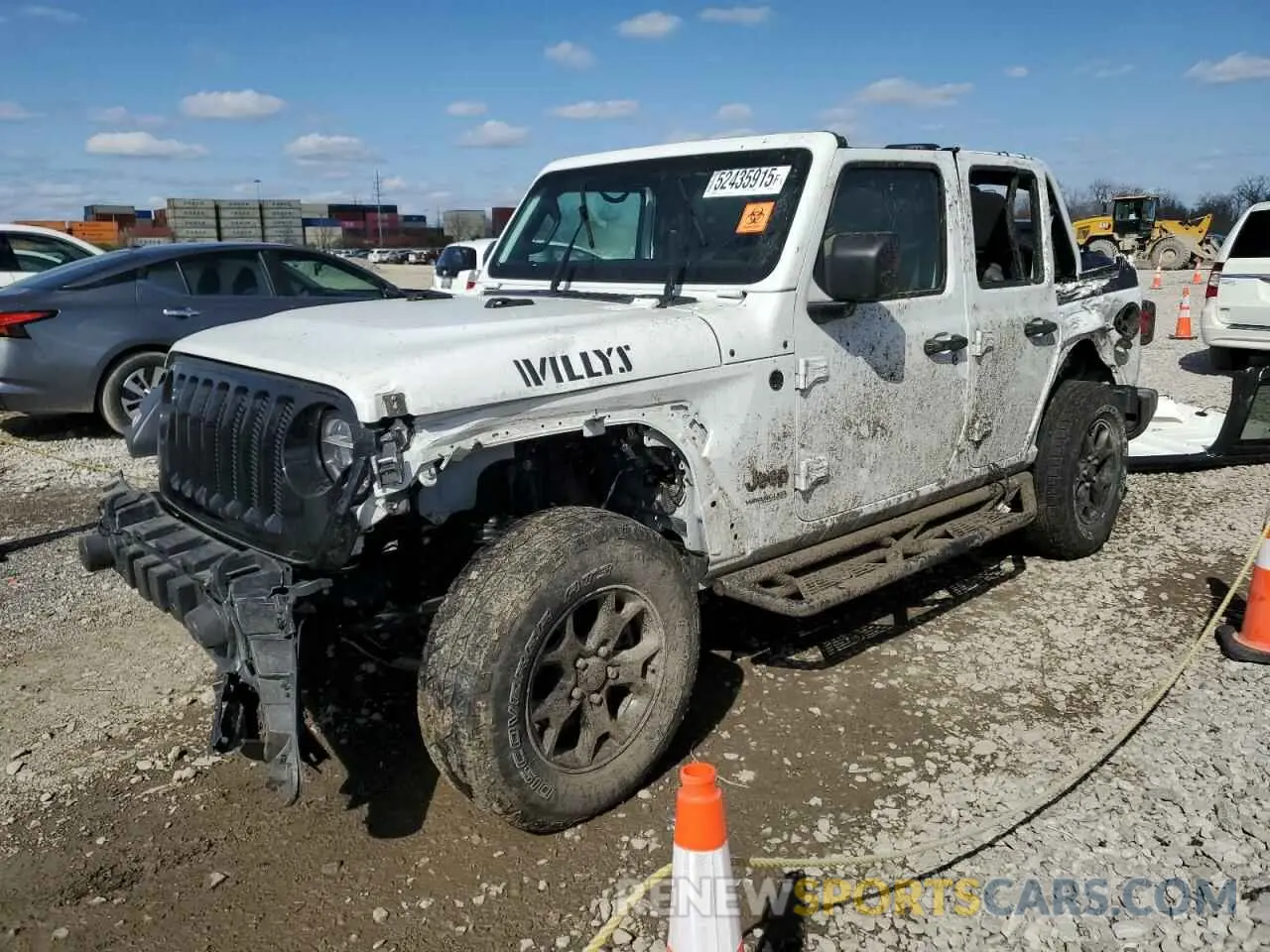 1 fotografías del automóvil dañado 1C4HJXDGXMW849202 JEEP WRANGLER 2021