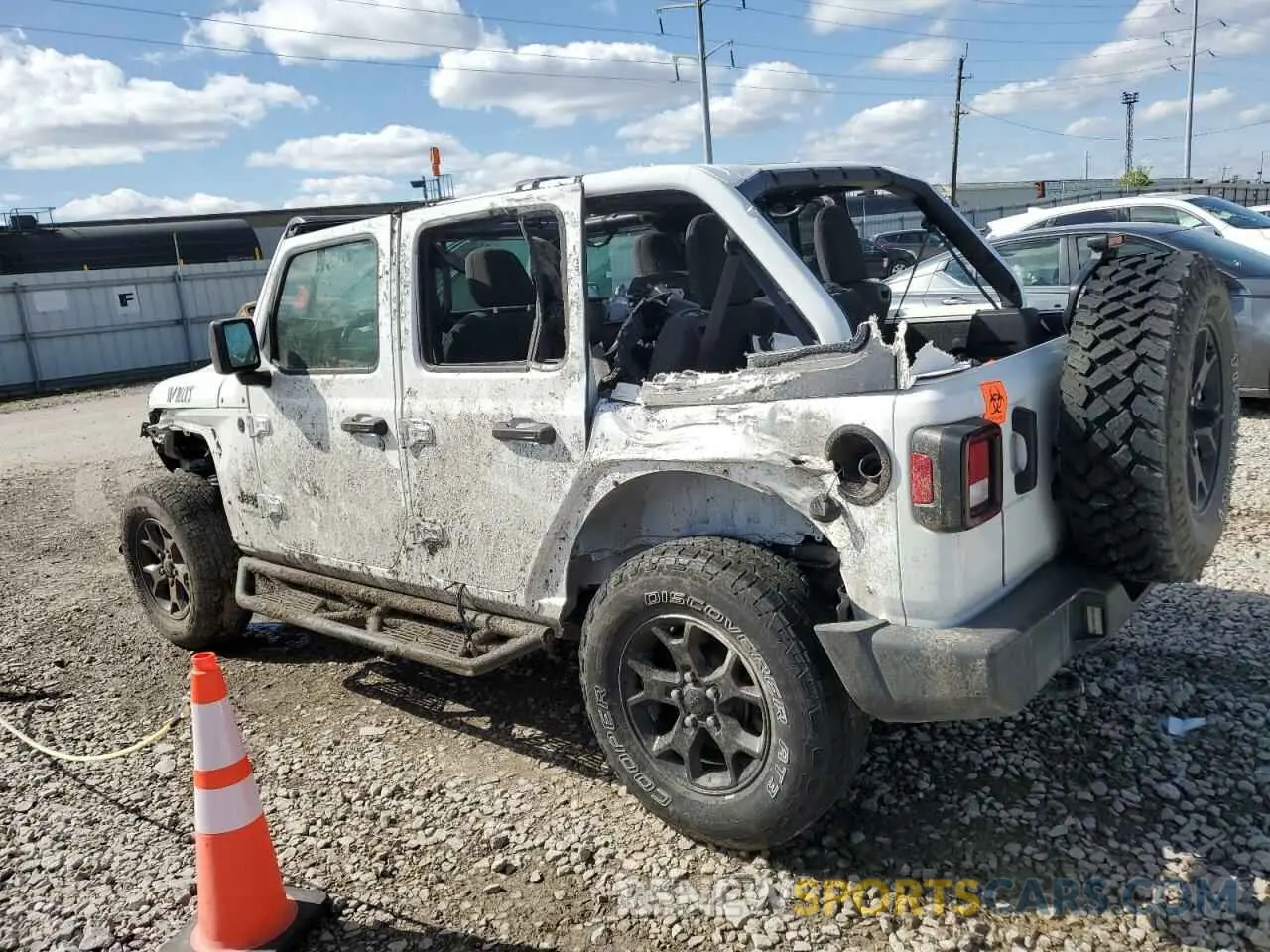2 fotografías del automóvil dañado 1C4HJXDGXMW849202 JEEP WRANGLER 2021