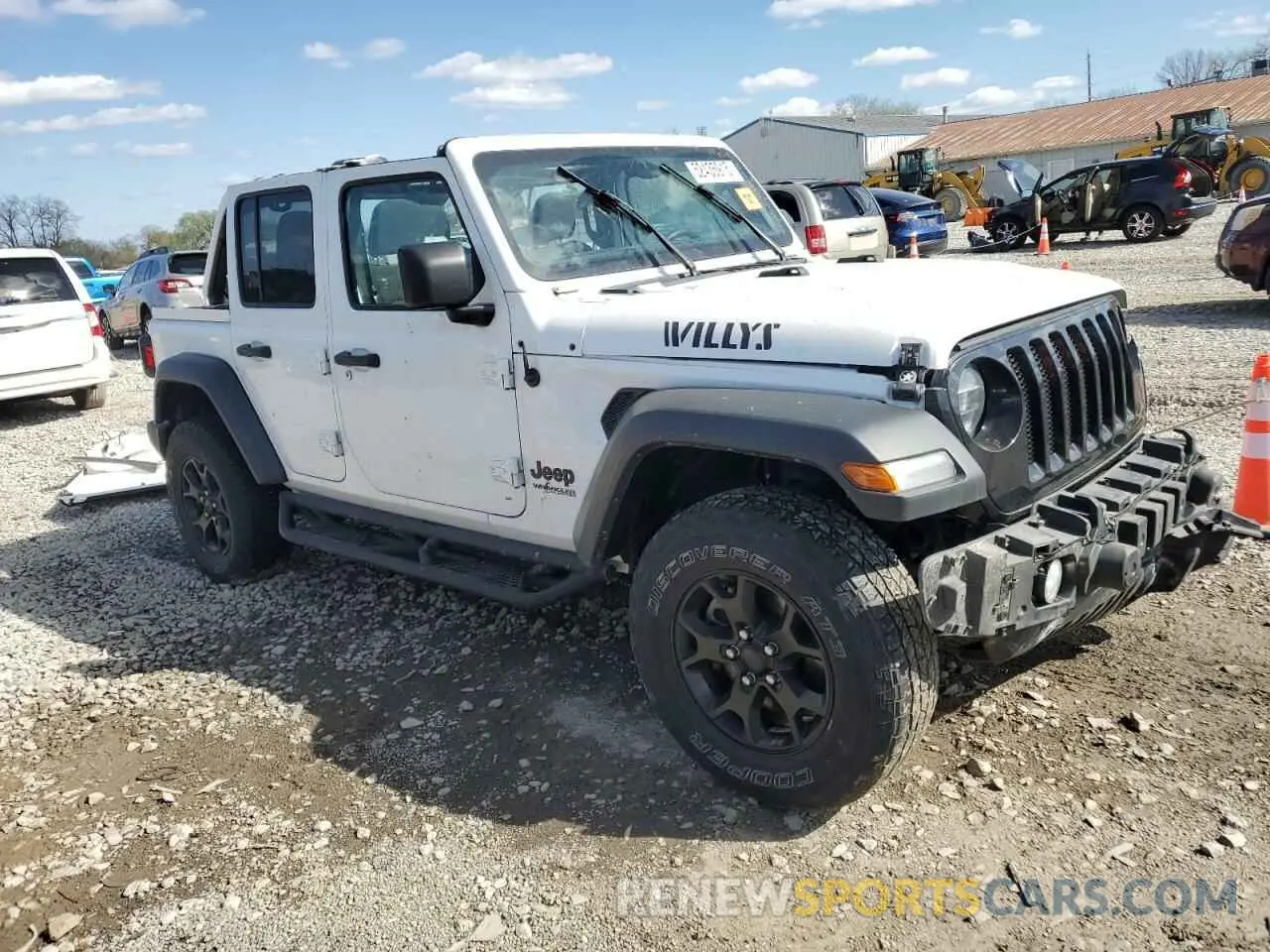 4 fotografías del automóvil dañado 1C4HJXDGXMW849202 JEEP WRANGLER 2021