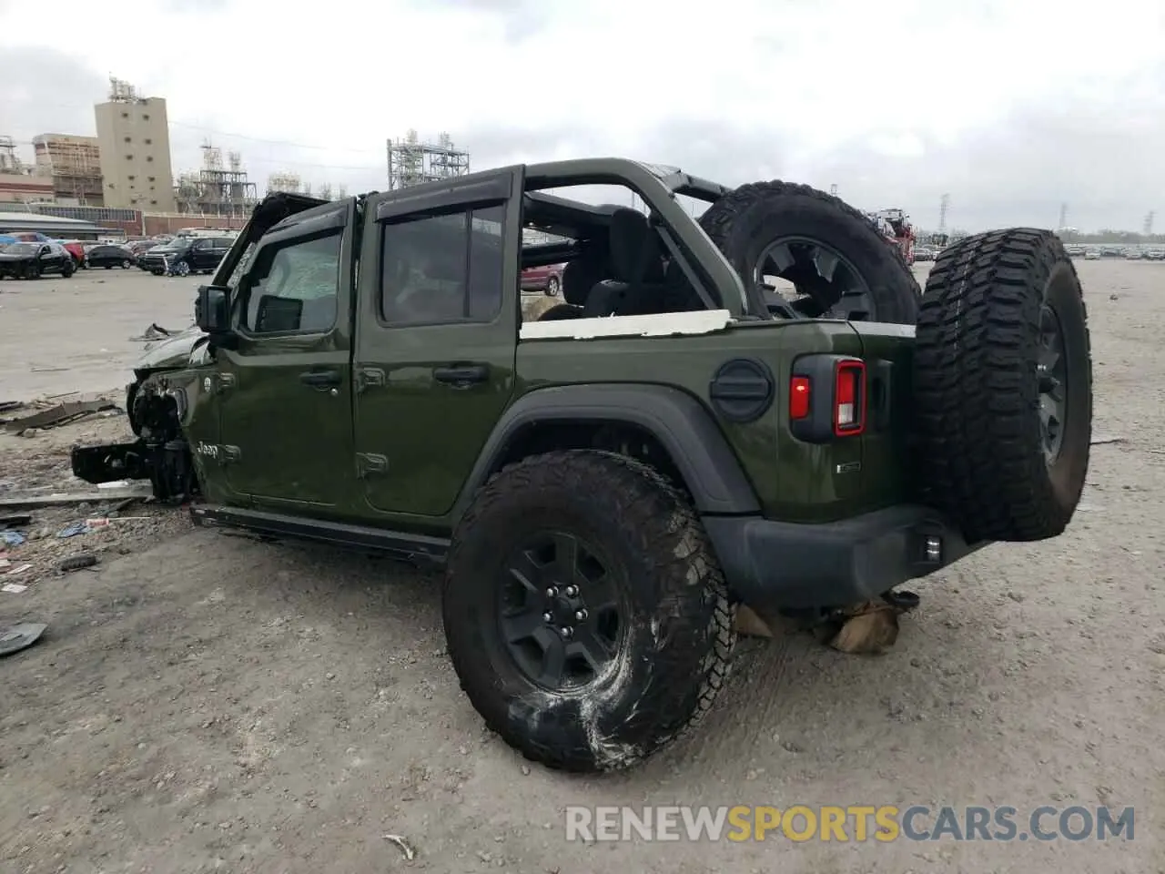 2 fotografías del automóvil dañado 1C4HJXDM5MW546429 JEEP WRANGLER 2021