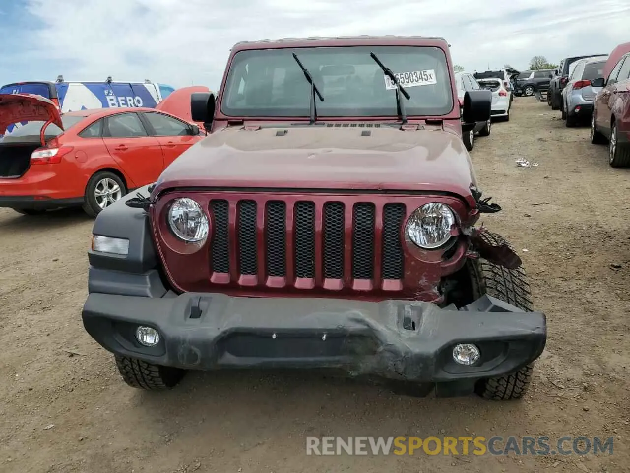 5 fotografías del automóvil dañado 1C4HJXDN0MW580075 JEEP WRANGLER 2021