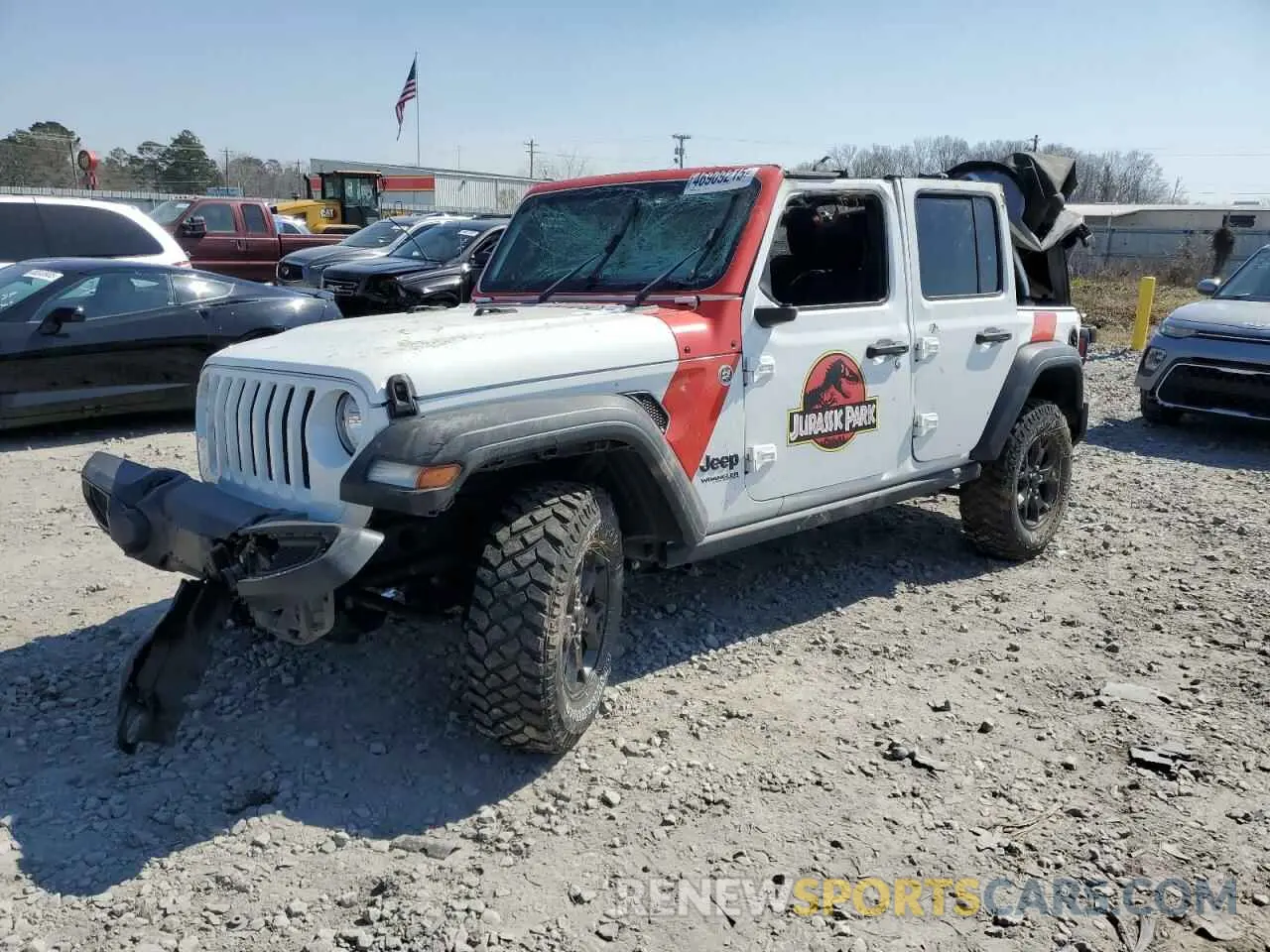 1 fotografías del automóvil dañado 1C4HJXDN0MW599550 JEEP WRANGLER 2021