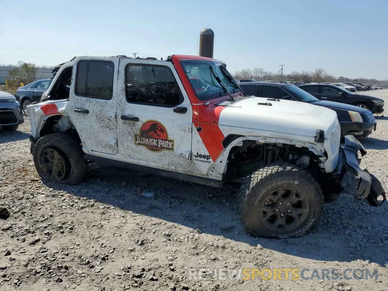 4 fotografías del automóvil dañado 1C4HJXDN0MW599550 JEEP WRANGLER 2021