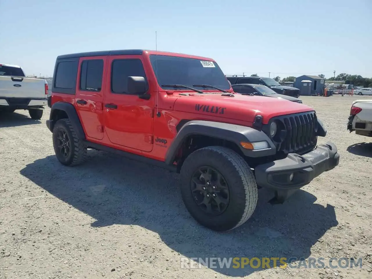 4 fotografías del automóvil dañado 1C4HJXDN1MW528776 JEEP WRANGLER 2021