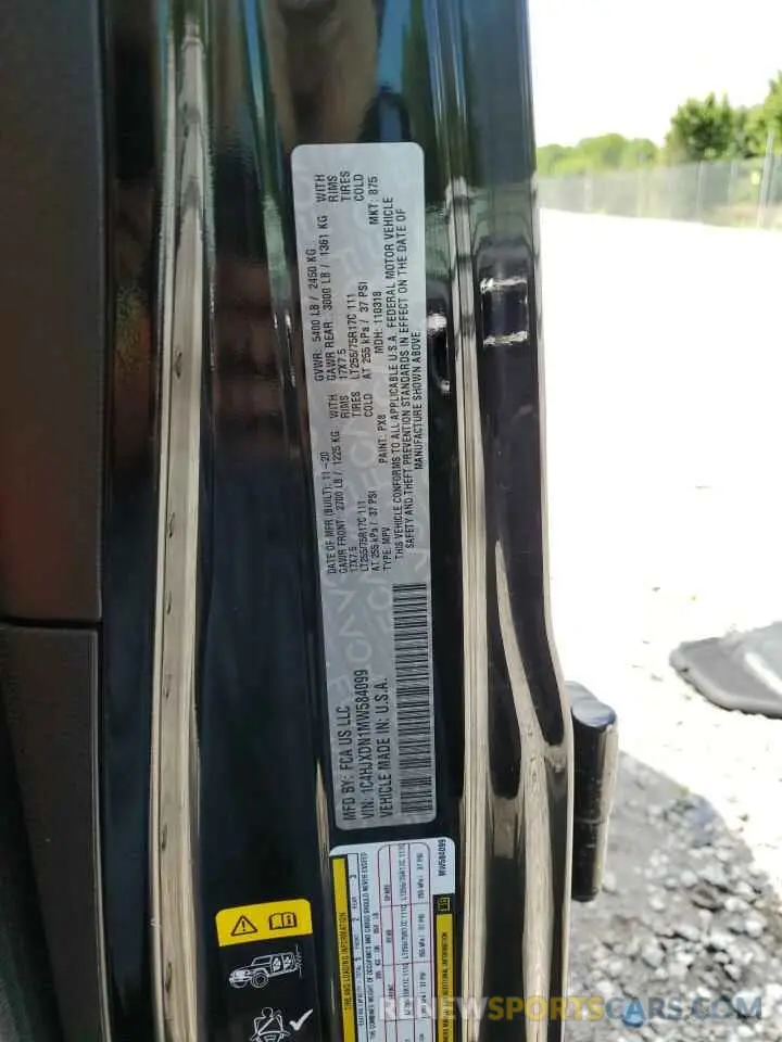 13 fotografías del automóvil dañado 1C4HJXDN1MW584099 JEEP WRANGLER 2021