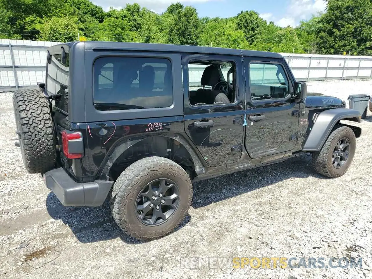 3 fotografías del automóvil dañado 1C4HJXDN1MW584099 JEEP WRANGLER 2021