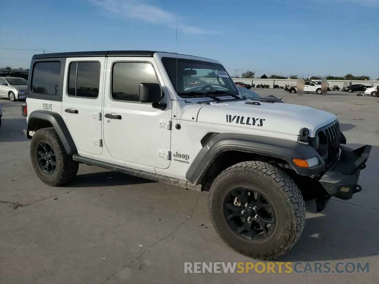 4 fotografías del automóvil dañado 1C4HJXDN1MW589657 JEEP WRANGLER 2021