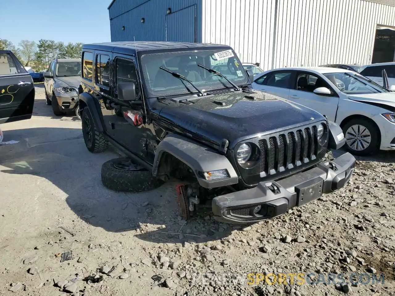 4 fotografías del automóvil dañado 1C4HJXDN1MW816202 JEEP WRANGLER 2021